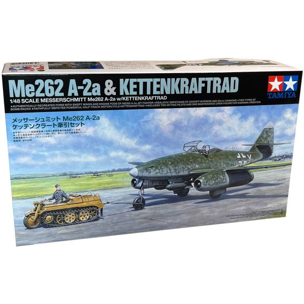 Tamiya Messerschmitt Me262 A-2a & Kettekraftrad - 1:48