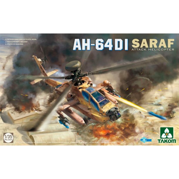 Takom AH-64DI SARAF Attack Helicopter - 1:35