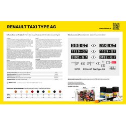 Heller Renault Taxi type AG - Modelbil 1:24