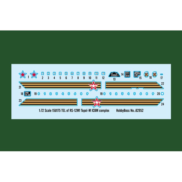 Hobby Boss 15U175 TEL of RS-12M1 Topol-M ICBM 1:72