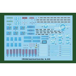 Hobby Boss sovjetiska hangarfartyg Baku 1:700 modellfartyg