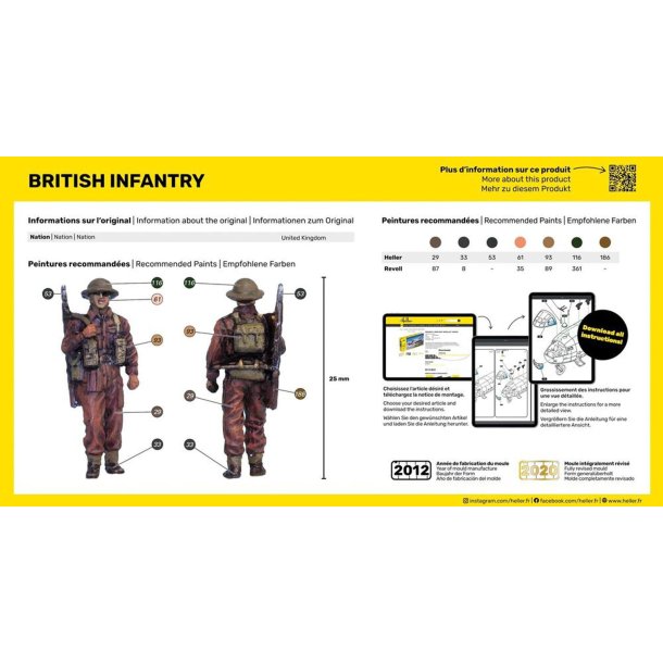 Heller Infanterie Britannique - Modelfigur 1:72