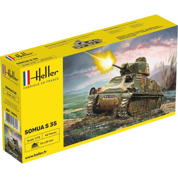 Heller Somua S35 - Modelkampvogn 1:72