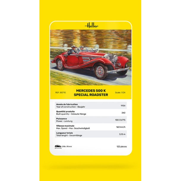 Heller 500 K Special Roadster - Modelbil 1:24