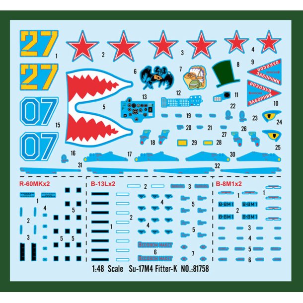 Hobby Boss Su-17M4 Fitter-K 1:48 modelfly
