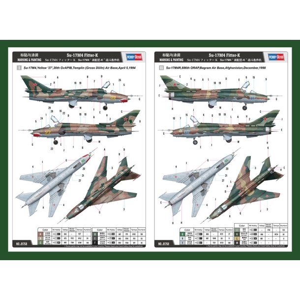 Hobby Boss Su-17M4 Fitter-K 1:48 modelfly