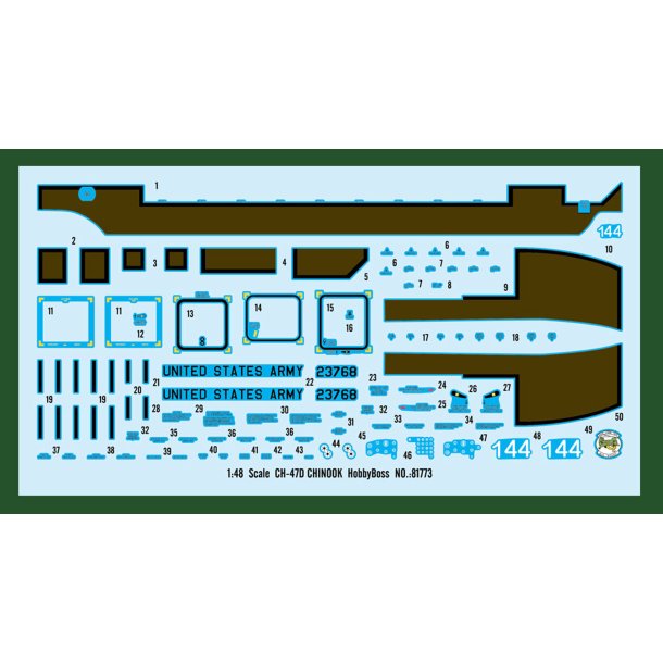 Hobby Boss CH-47D CHINOOK 1:48 modelhelikopter