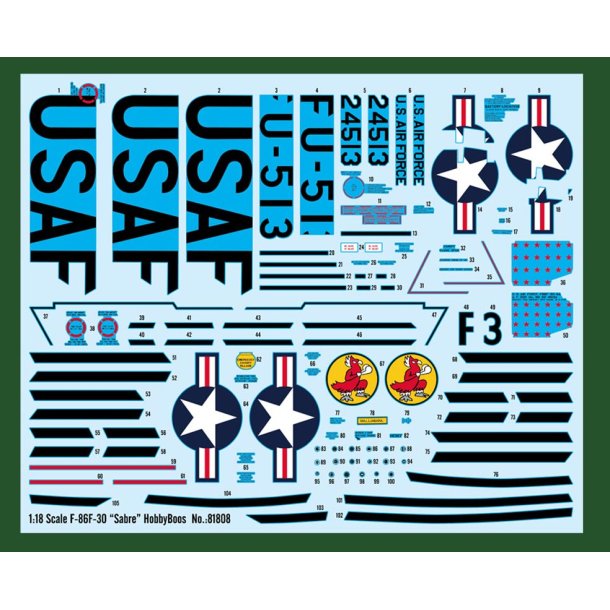 Hobby Boss F-86F Sabre 1:18 - Modelfly