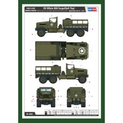Hobby Boss US White 666 Cargo (Soft Top) 1:35 modellastbil