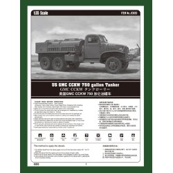 Hobby Boss US GMC CCKW 750 gallon Tanker 1:35 modellastbil