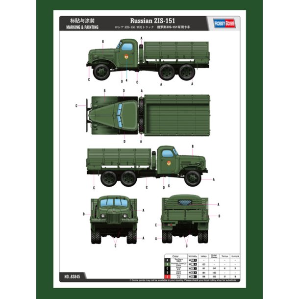 Hobby Boss Russian ZIS-151 1:35 - Modellastbil