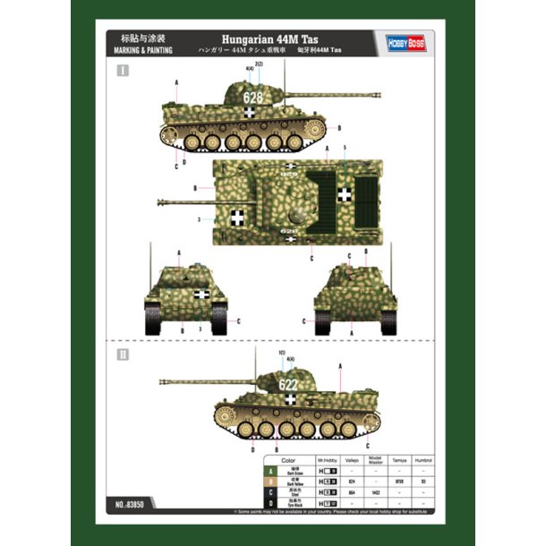Hobby Boss Hungarian 44M Tas 1:35 modelkampvogn