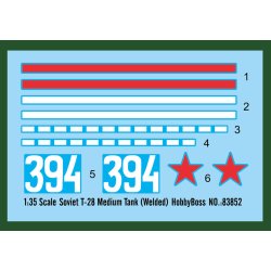 Hobby Boss Soviet T-28 Medium Tank 1:35 - Modelkampvogn