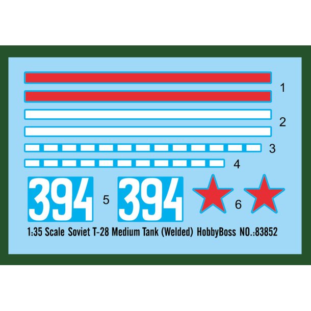 Hobby Boss Soviet T-28 Medium Tank 1:35 - Modelkampvogn