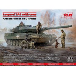 ICM Leopard 2A6 kampvogn fra the Armed Forces of Ukraine - 1:35