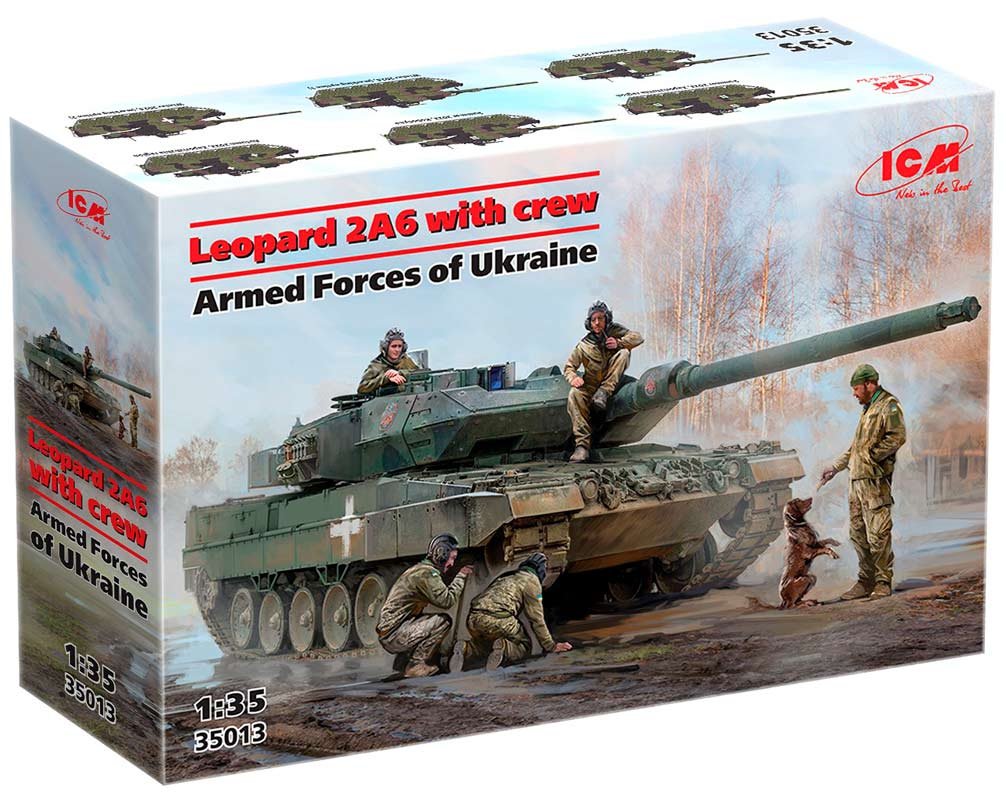 ICM Leopard 2A6 kampvogn - model kampvogn fra ukraine - 1:35