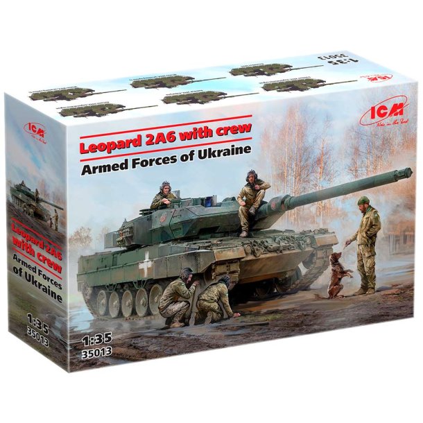 ICM Leopard 2A6 kampvogn fra the Armed Forces of Ukraine - 1:35