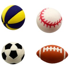 Sportsbolde viskelder - 4 stk.