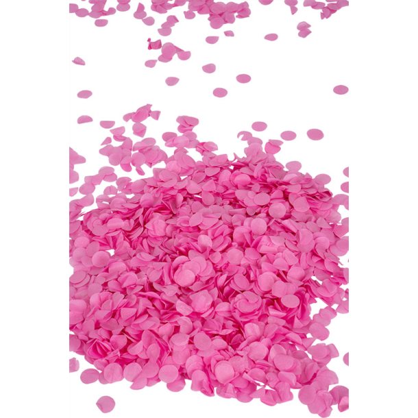 Konfettirr med pink konfetti - 60 cm.
