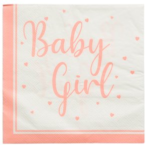 Servietter Baby Girl - 16 stk.