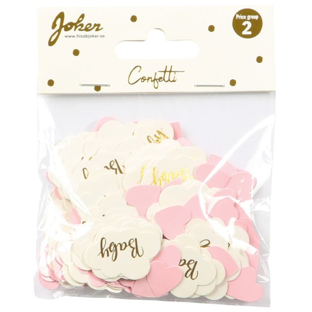 Konfetti i papir - Baby pige