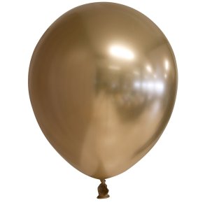 Runde balloner i guld � 6 stk. (30 cm)