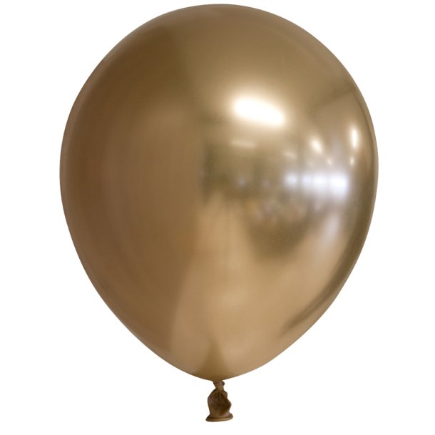 Runde balloner i guld  6 stk. (30 cm)
