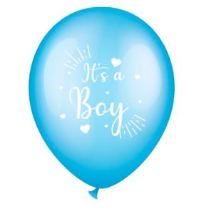 Runde balloner i bl� � 6 stk. (30 cm)