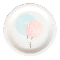 Paptallerkner til Babyshower - 23 cm. 8 stk. 