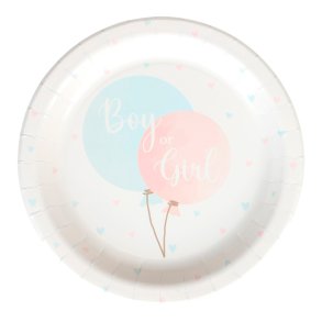 Paptallerkner til Babyshower - 23 cm. 8 stk. 