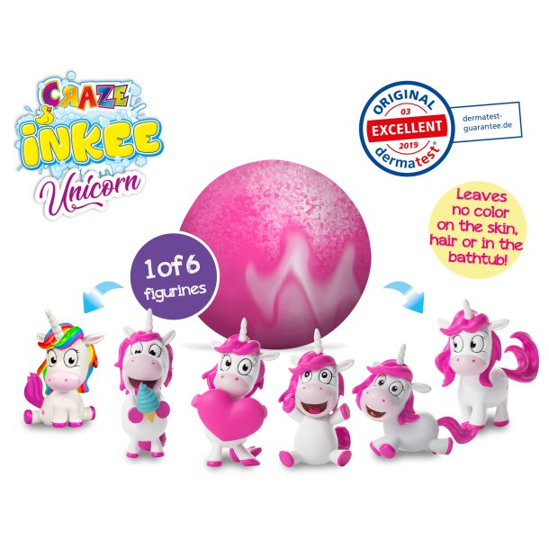 Enhjrning badebombe med duft