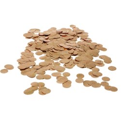 Ros gold konfetti i plast
