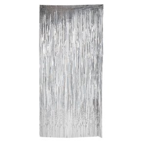 Glittergardin i s�lv