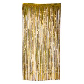 Glittergardin i guld