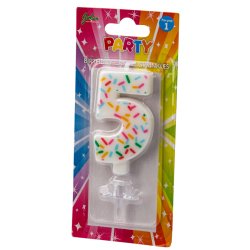 Fdselsdagslys med tallet 5