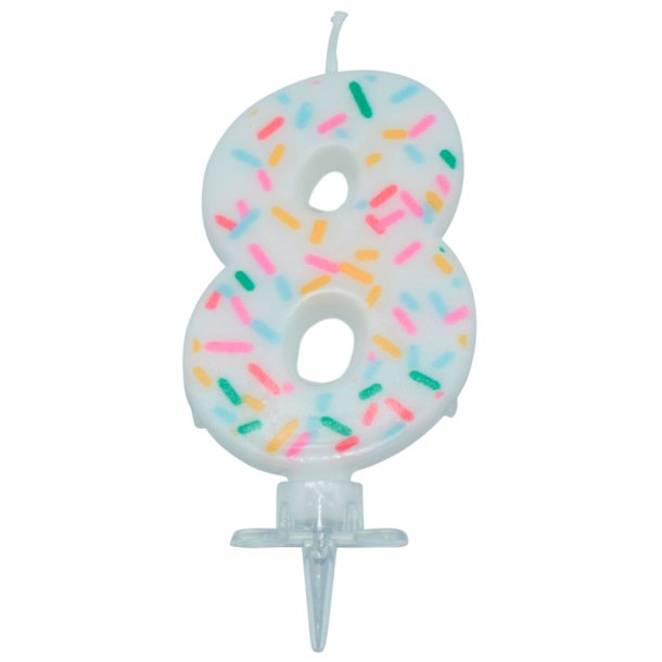 Fdselsdagslys med tallet 8