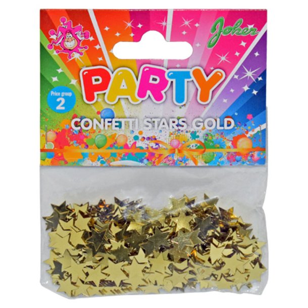 Stjerne konfetti i guld
