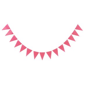 Vimpelguirlande med lyserde flag