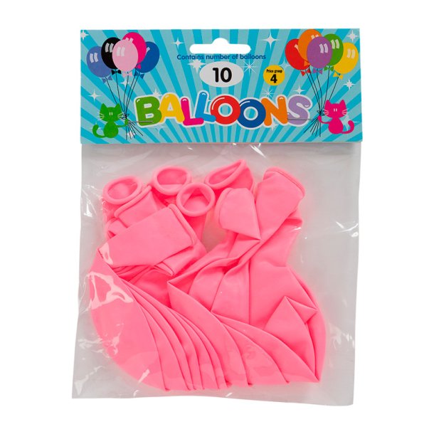 Balloner - 10 stk. pink