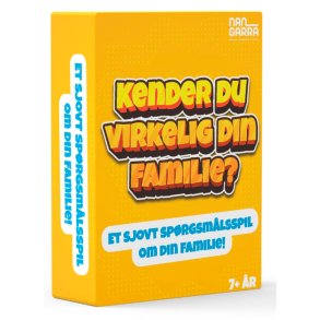 Kender du virkelig din familie? Sjovt familiespil