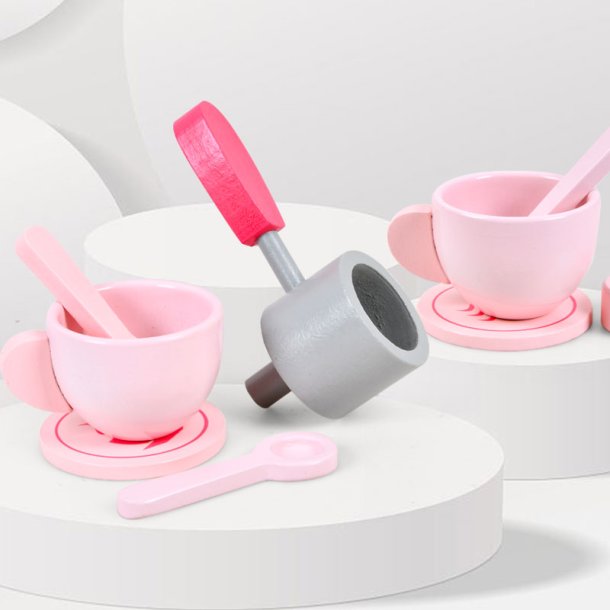 Legetjs Kaffemaskine i Tr  Barista