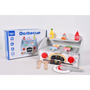 Tr�leksaksgrill - BBQ Grilllekset
