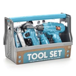 Vrktjsst i Kuffert til brn  18 Dele Med El-Boremaskine