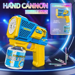 Elektrisk Bubble Gun Maskine med LED Lys