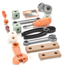 DIY Byggest til Brn  144 Dele Vrktjskasse