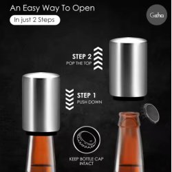 Magnetisk flaskebner i rustfrit stl, automatisk