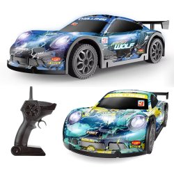 Drift RC Bil (25 km/t)  Hurtig Fjernstyret Racer med LED