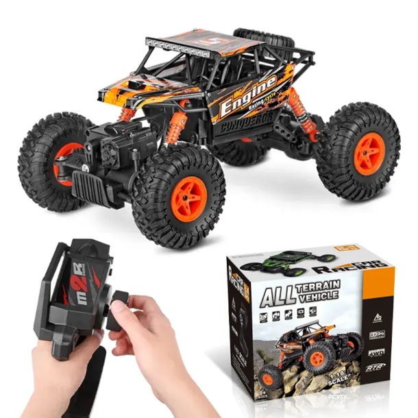 Fjernstyret 4x4 Offroad Crawler - Orange