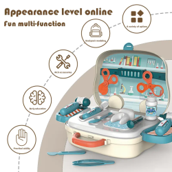 Lgetaske til brn  Sjovt doktorst med tilbehr