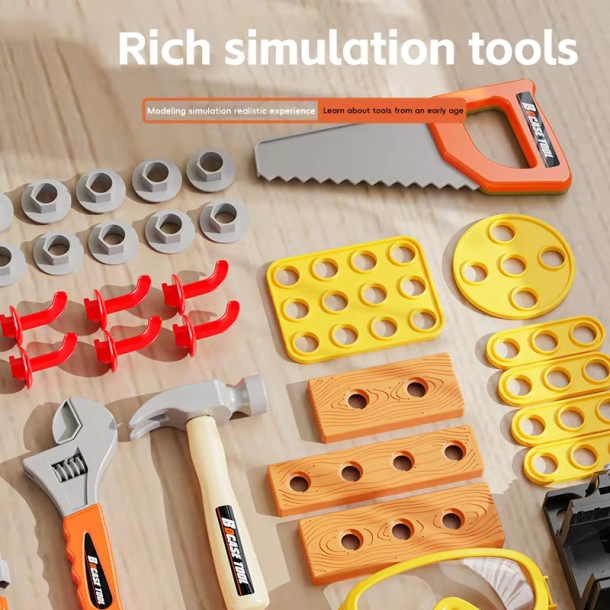 Brnevrkstedsbord med Vrktj  63 dele inkluderet